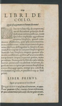 Libri De Coelo.