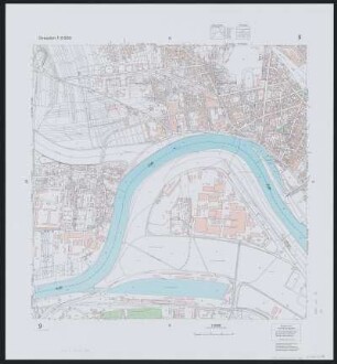 9 : Gemarkungen Dresden Friedrichstadt, Mickten, Pieschen, Übigau, Kaditz, Trachau, Neustadt, 1996 : 9 : Gemarkungen Dresden Friedrichstadt, Mickten, Pieschen, Übigau, Kaditz, Trachau, Neustadt. - 18. Aufl. - [Dresden] : Stadtvermessungsamt , 1996. - 1 Kt. : mehrfarb.