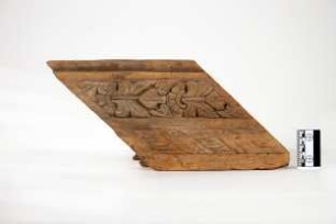 Teil der Holzarchitektur aus den buddhistischen Höhlen