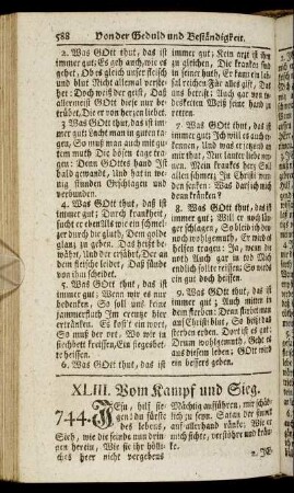 XLIII. Vom Kampf und Sieg. - XLVI. Vom Tod und Sterben.