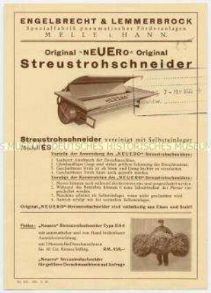Streustrohschneider / Gebläse