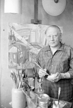 65. Geburtstag des Kunstmalers Leo Stirmlinger.