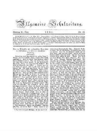 Von der Wichtigkeit des anschaulichen Unterrichtes in Volksschulen, in besonderer sprachlicher Beziehung : (Beschluß)