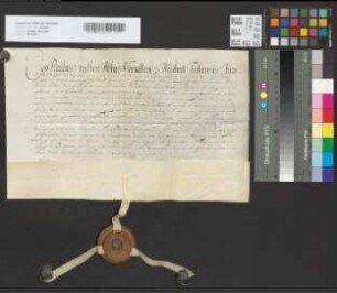 Revers des Paul Vrechen als Abt zu Deutz.
