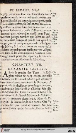 Chapitre VII: De la cité Valette