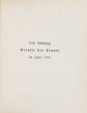 Erste-dritte Abtheilung