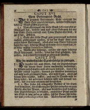CAPUT XVII. Wie die wiedersetzliche Eigenbehörige zu zwingen