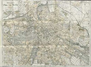 Karte: Straube's Plan von Berlin