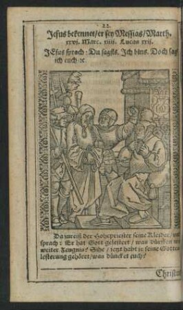 22. Jesus bekennet/ er sey Messias/ ...
