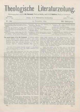 609-611 [Rezension] Haupt, Paul (Ed.), The Sacred Books of the Old Testament. Part 11