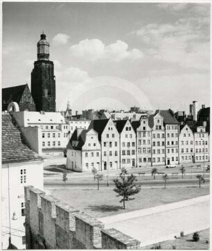 Platz nahe der Elisabethkirche Breslau