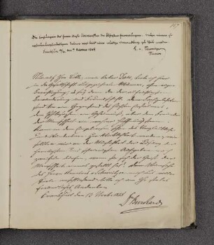 Burkard ; K. v. Schweitzer. – Frankfurt am Main, 13.11.1848
