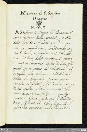 Martirio di Santo Stefano Diacono.