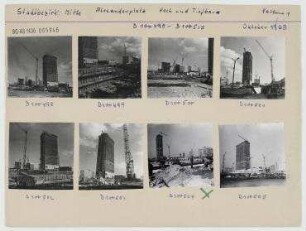 Alexanderplatz, Hoch- und Tiefbauaufnahmen. Berlin, Mitte, Alexanderplatz