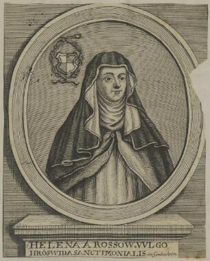 Bildnis der Helena a Rossow oder Hroswida von Gandersheim