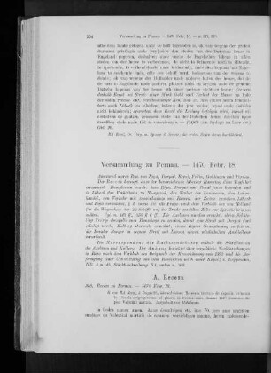 Versammlung zu Pernau. - 1470 Febr. 18.