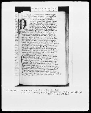 Honorius Augustodunensis — Initialen N und P, Folio 15recto
