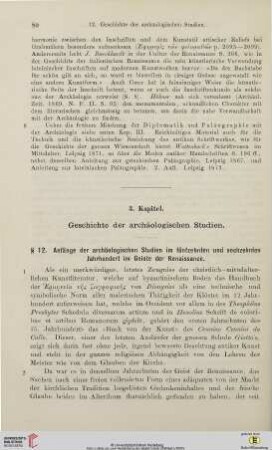 3. Kapitel: Geschichte der archäologischen Studien