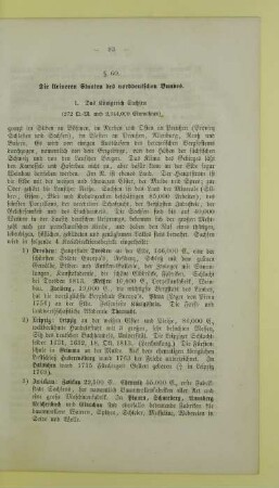 Die kleineren Staaten des norddeutschen Bundes
