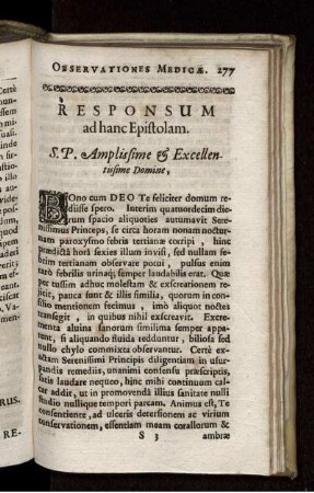 Responsum ad hanc Epistolam / Bernhardus Verzascha