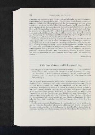 5. Kirchen-, Geistes- und Kulturgeschichte