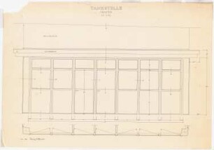 Tankstelle: Fenster Grundriss, Ansicht 1:10