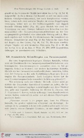XII. Symmetrische Kristalltropfen von Paraazoxyanisol