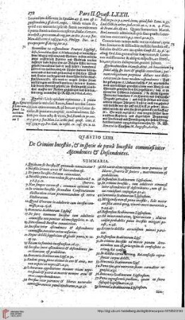 Pars Secunda, Quaestio 72 - 74 De poena Incestus,...