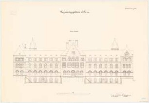 Regierungsgebäude, Koblenz: N-Ansicht 1:100