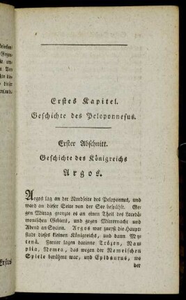 Erster Abschnitt. Geschichte des Königreichs Argos.