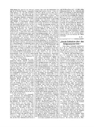 "Ernste Gedanken über den Religionsunterricht."