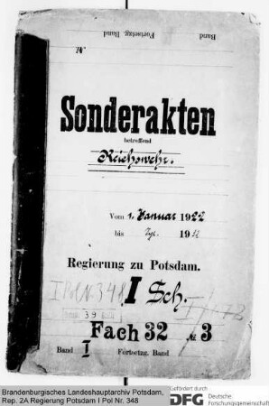 Zusammenarbeit der Schutzpolizei mit der Reichswehr