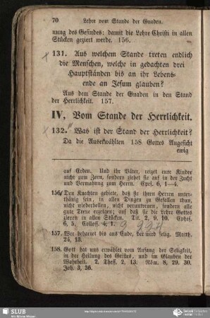IV. Vom Stande der Herrlichkeit