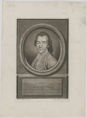 Bildnis des Fridericus Henricus Guilielmus Martini