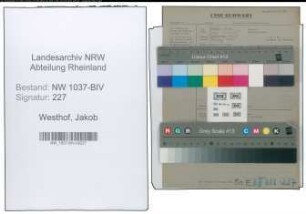 Entnazifizierung Jakob Westhof , geb. (Amtsinspektor)