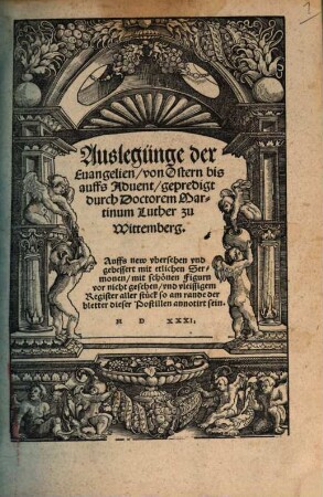 Auslegung der Evangelien von Ostern bis aufs Advent