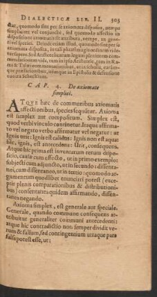 Cap. 4. De axiomate simplici.