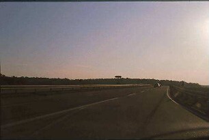 Ausfahrt aus Kreisel Nord (Heilbronn Richtung Hockenheim) zu Hauptfahrbahn West der B36 (Schwetzingen Richtung Hockenheim)