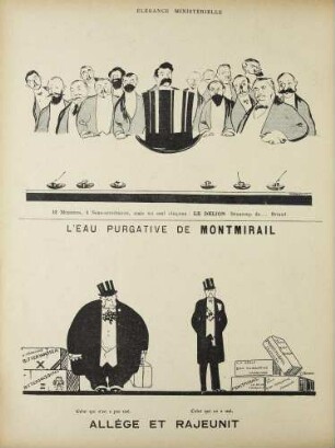 Élégance ministérielle; L'Eau purgative de Montmirail