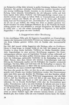 3. Suggestion oder Drohung
