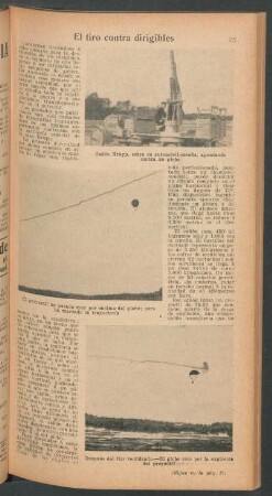 El tiro contra dirigibles