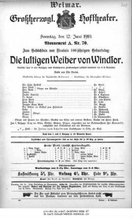 Die lustigen Weiber von Windsor