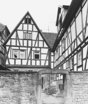 Hinterhaus (Fachwerkwohnhaus); Büdingen, Marktplatz 7