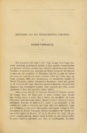Testamento inedito di Nicolò Tartaglia pubblicato da B. Boncompagni