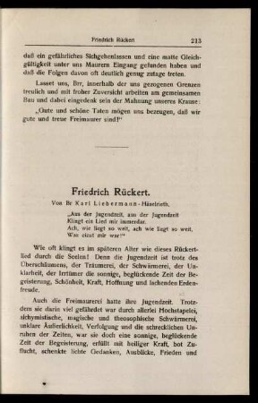 Friedrich Rückert.