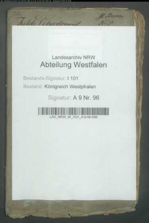 Aktiv- und Passivkapitalien des aufgehobenen Busdorfstifts