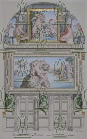 Teilansicht der Galerie Farnese