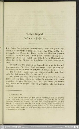 Elftes Kapitel. Decken und Fußböden