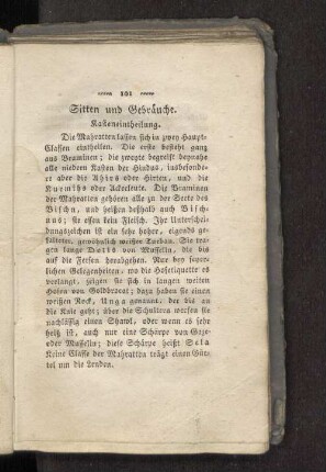 Sitten und Gebräuche.