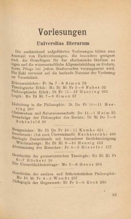 33-35, Universitas literarum